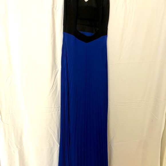 Laundry by Shellli Sargali Los angels pleated chiffon gown : maxi dress blue - Picture 7 of 11